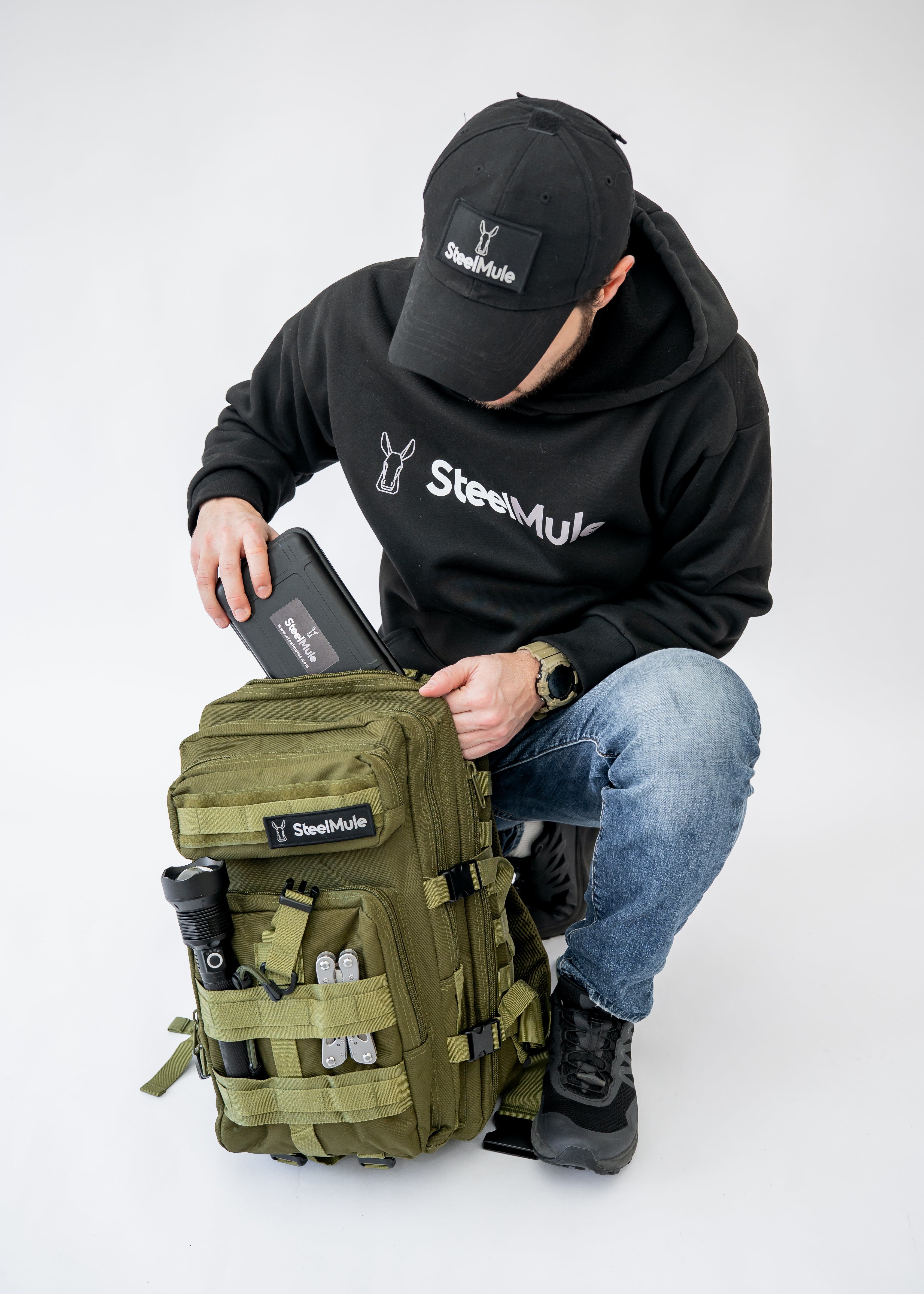 Mochila Táctica 38L Resistencia Para 8 días Verde Militar