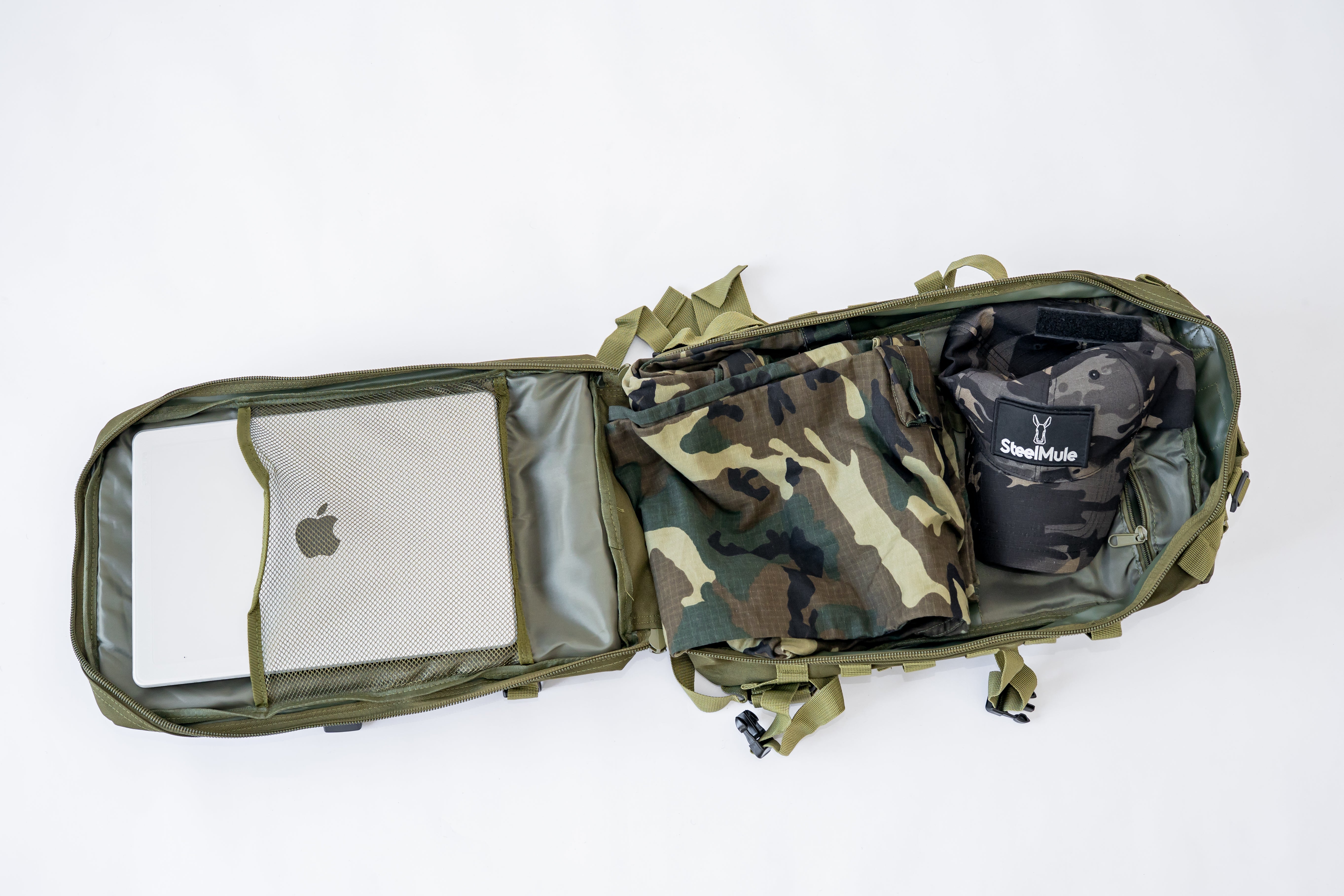 Mochila Táctica 38L Resistencia Para 8 días Verde Militar