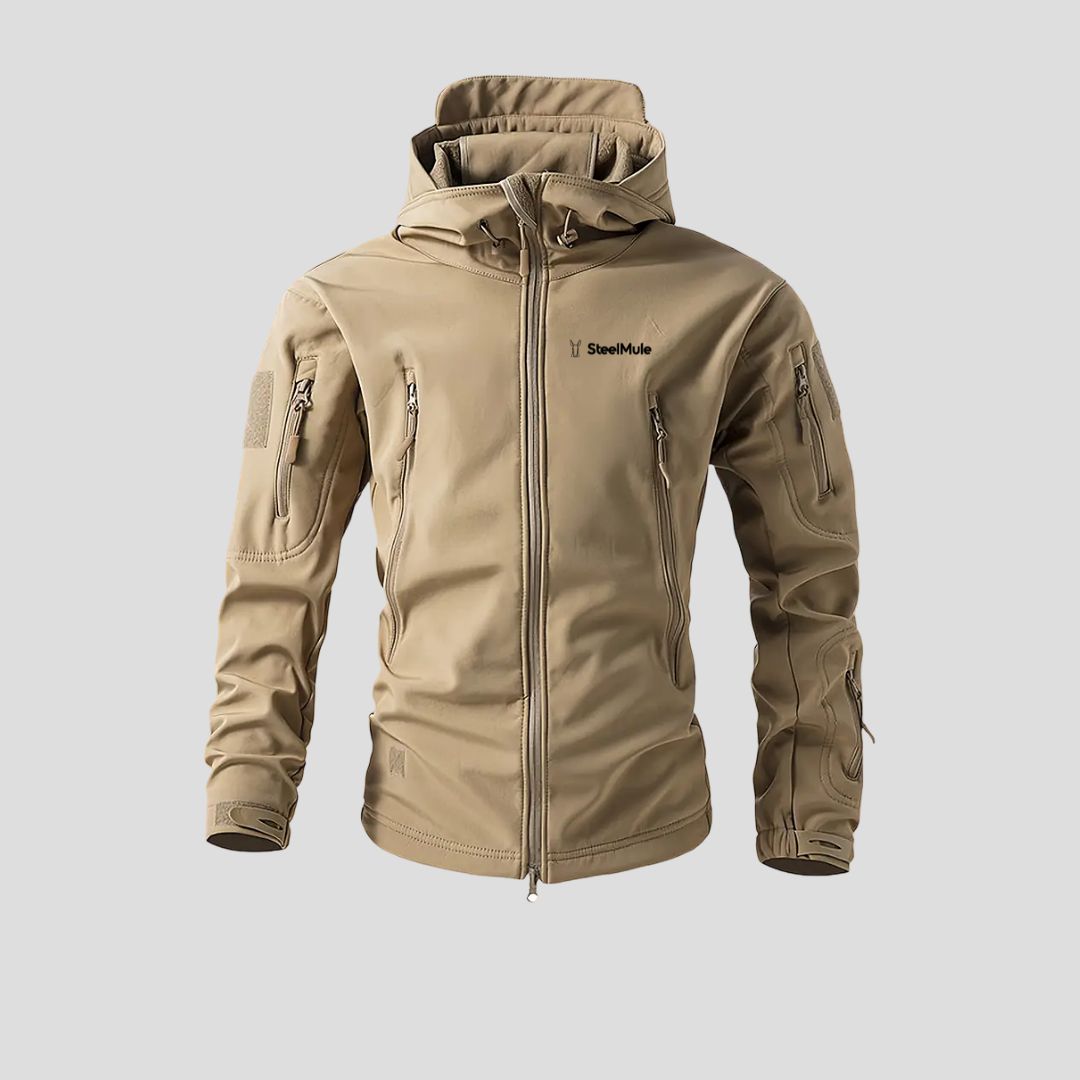 Chaqueta Táctica Softshell Impermeable Beige