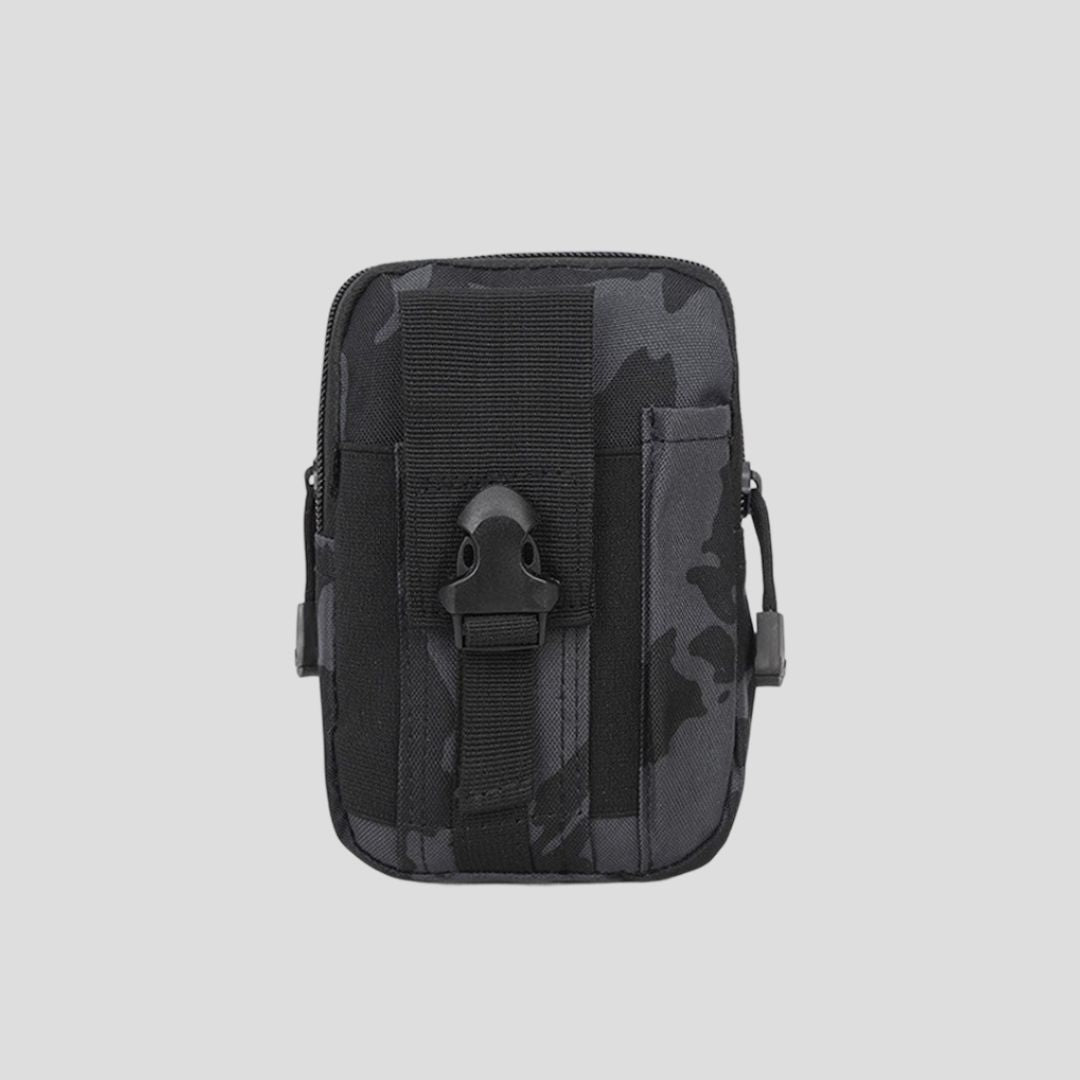 Bolsa Táctica Militar Pouch Molle Impermeable Camuflaje Negro