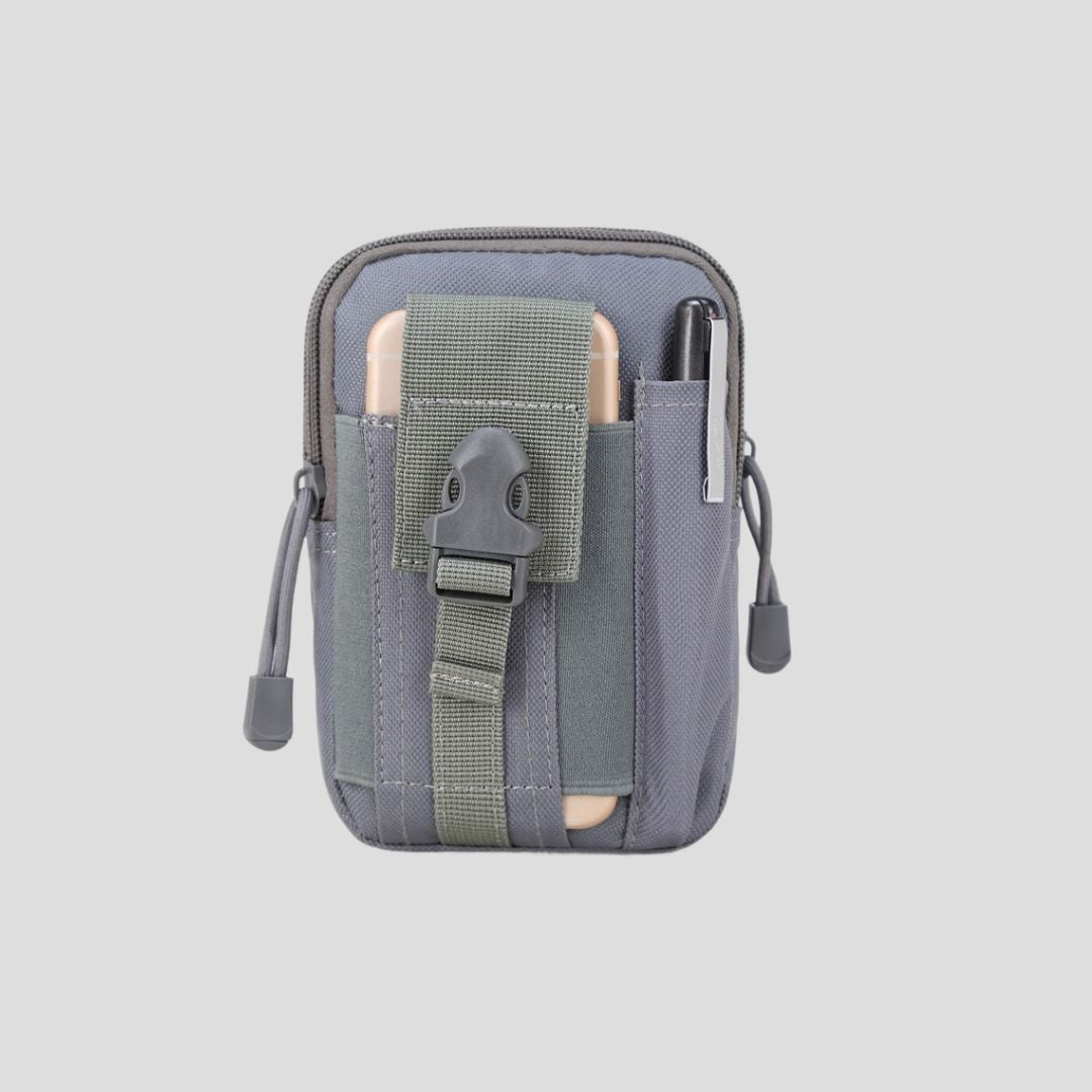 Bolsa Táctica Militar Pouch Molle Impermeable Gris