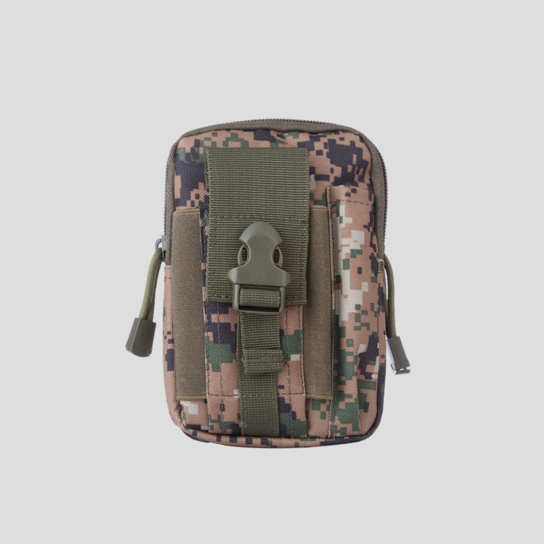 Bolsa Táctica Militar Pouch Molle Impermeable Marpat Woodland