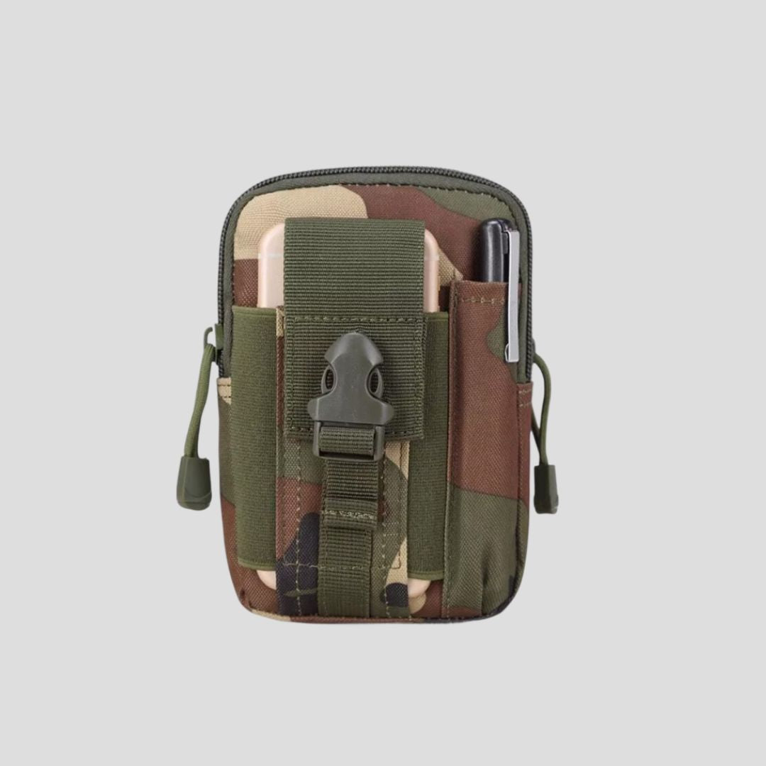 Bolsa Táctica Militar Pouch Molle Impermeable Woodland
