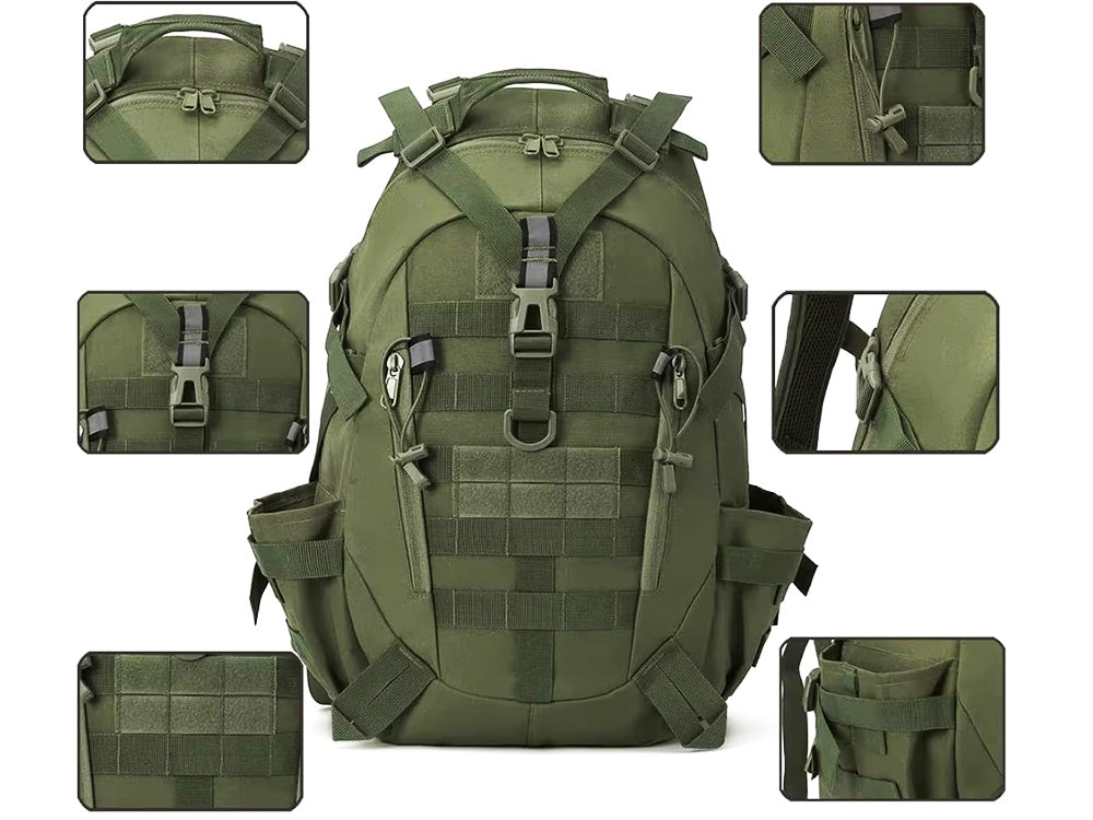 Steel Mule Ranger – Mochila Táctica Militar 30 L Verde Oliva