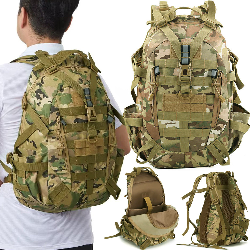 Steel Mule Ranger – Mochila Táctica Militar 30L Camuflaje Coyote