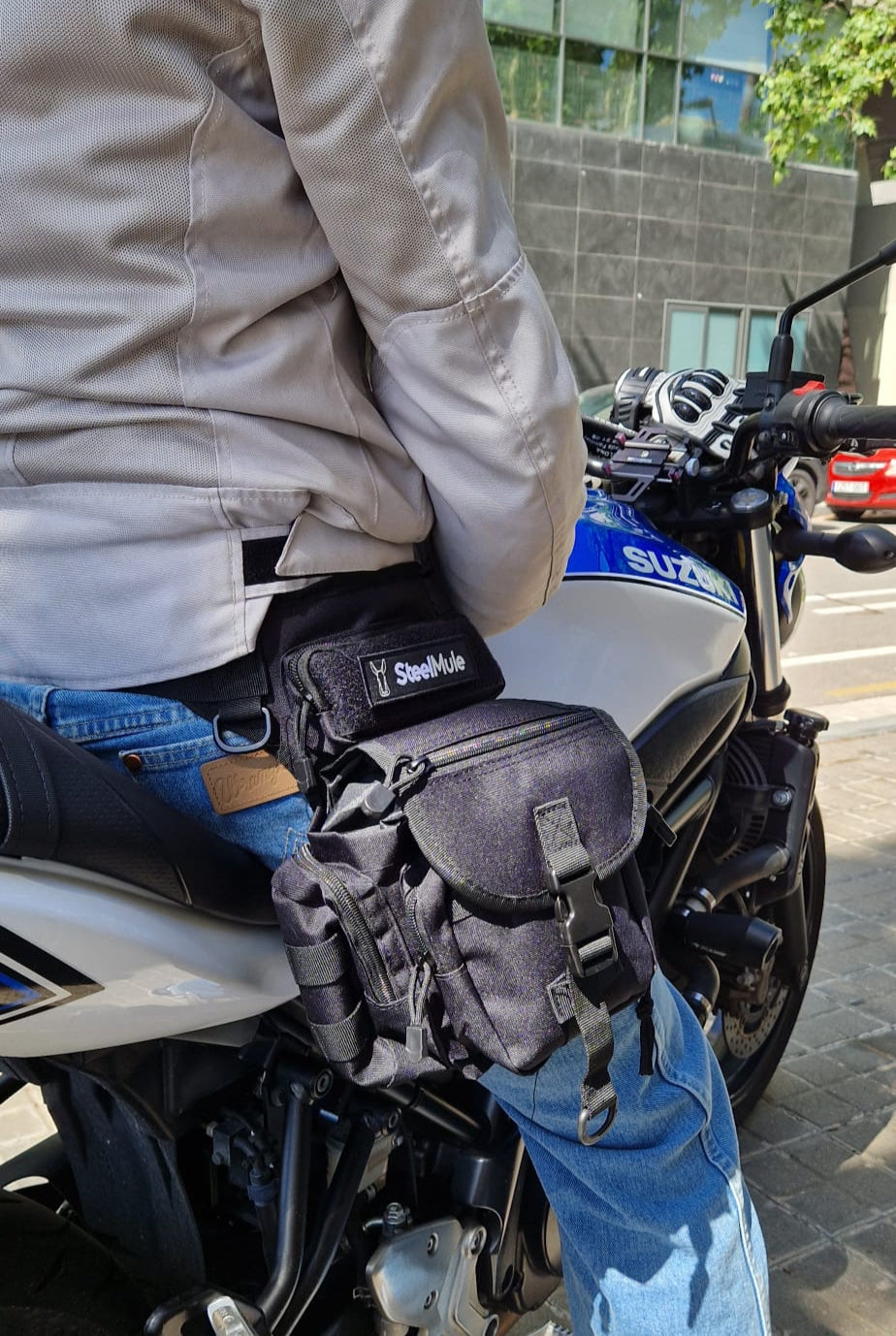 Bolso Riñonera de Pierna para Misiones y Oudoor Negro
