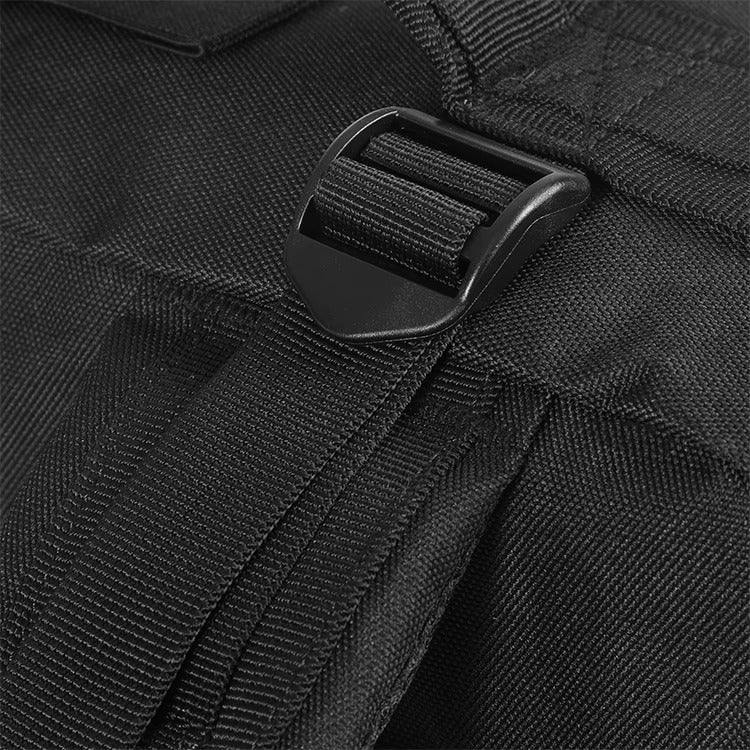 Mochila táctica 25L resistente para misiones, gym y uso diario Negro