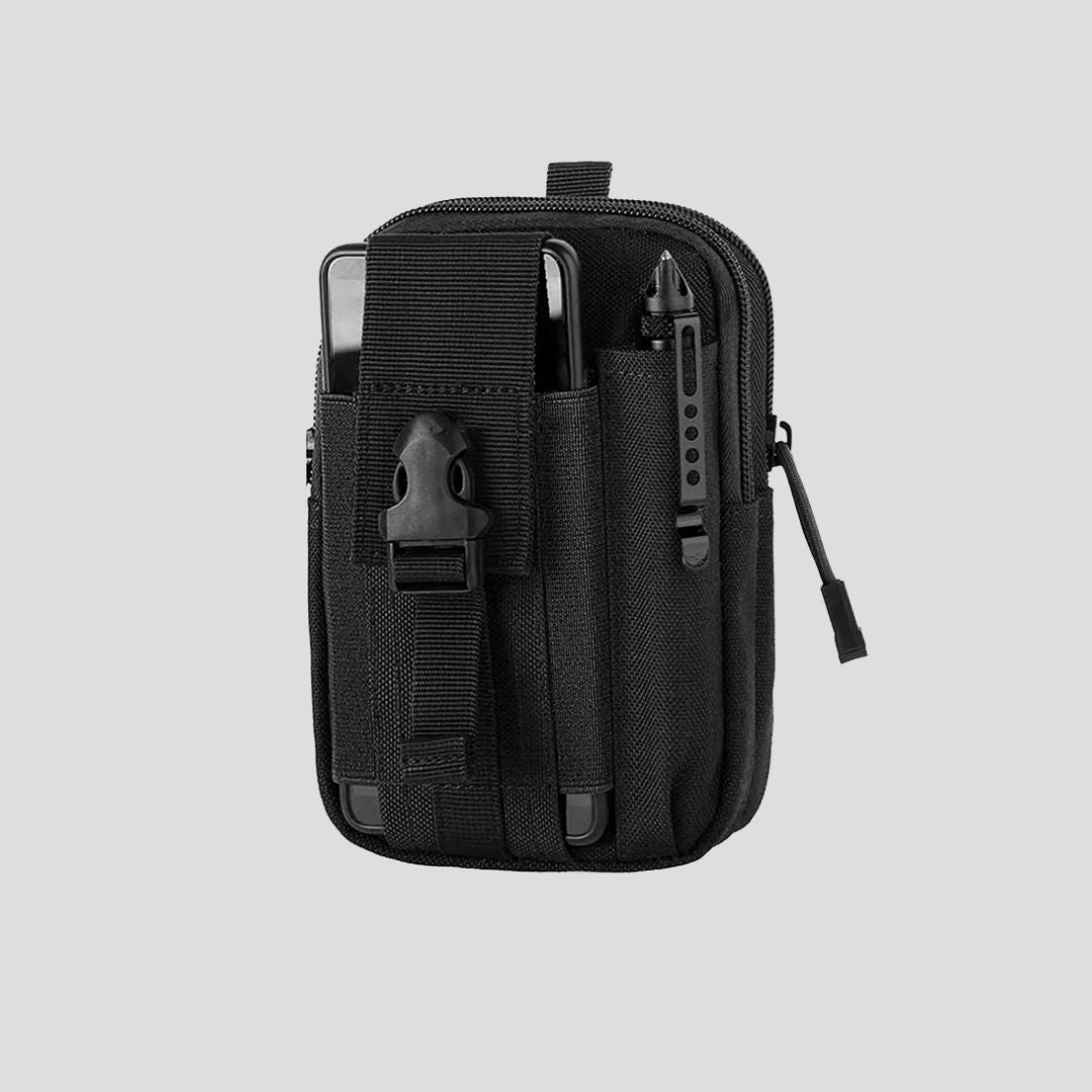 Bolsa Táctica Militar Pouch Molle Impermeable Negro