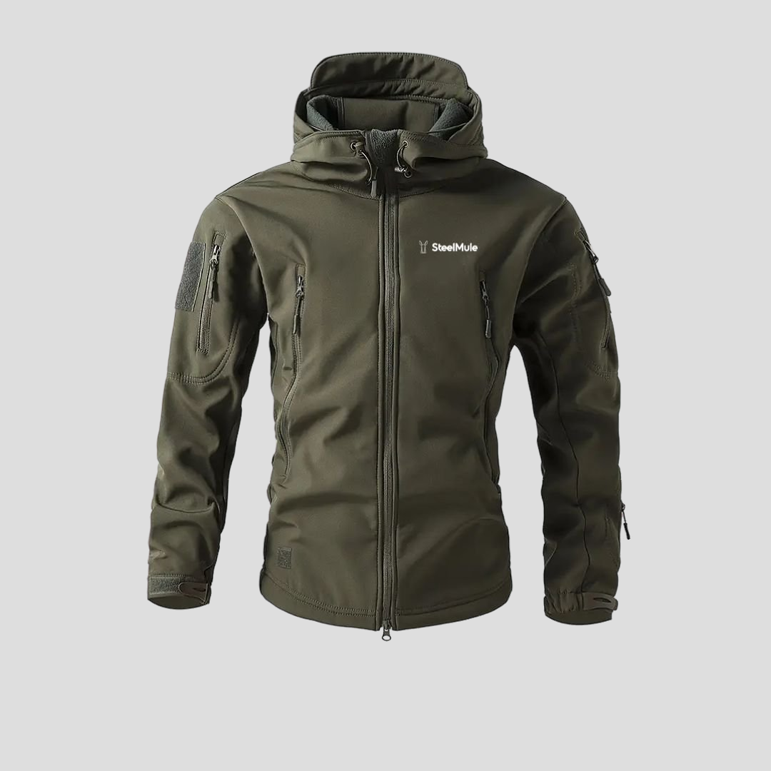 Chaqueta Táctica Sofshell Impermeable Verde Militar