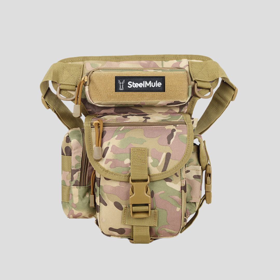 Bolso Riñonera de Pierna para Misiones y Outdoor Coyote
