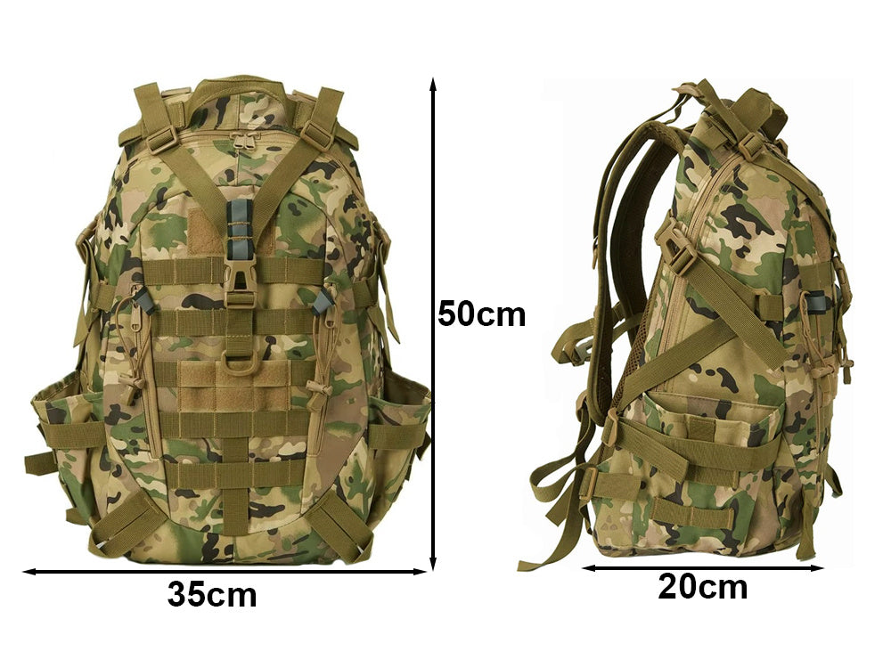 Steel Mule Ranger – Mochila Táctica Militar 30L Camuflaje Coyote