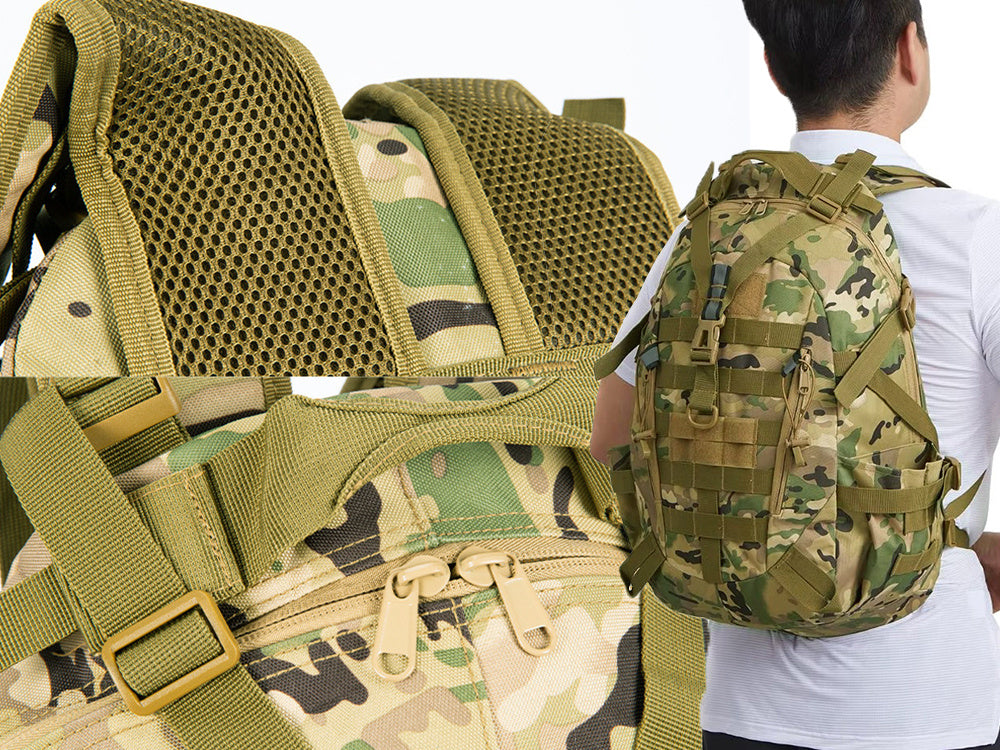 Steel Mule Ranger – Mochila Táctica Militar 30L Camuflaje Coyote