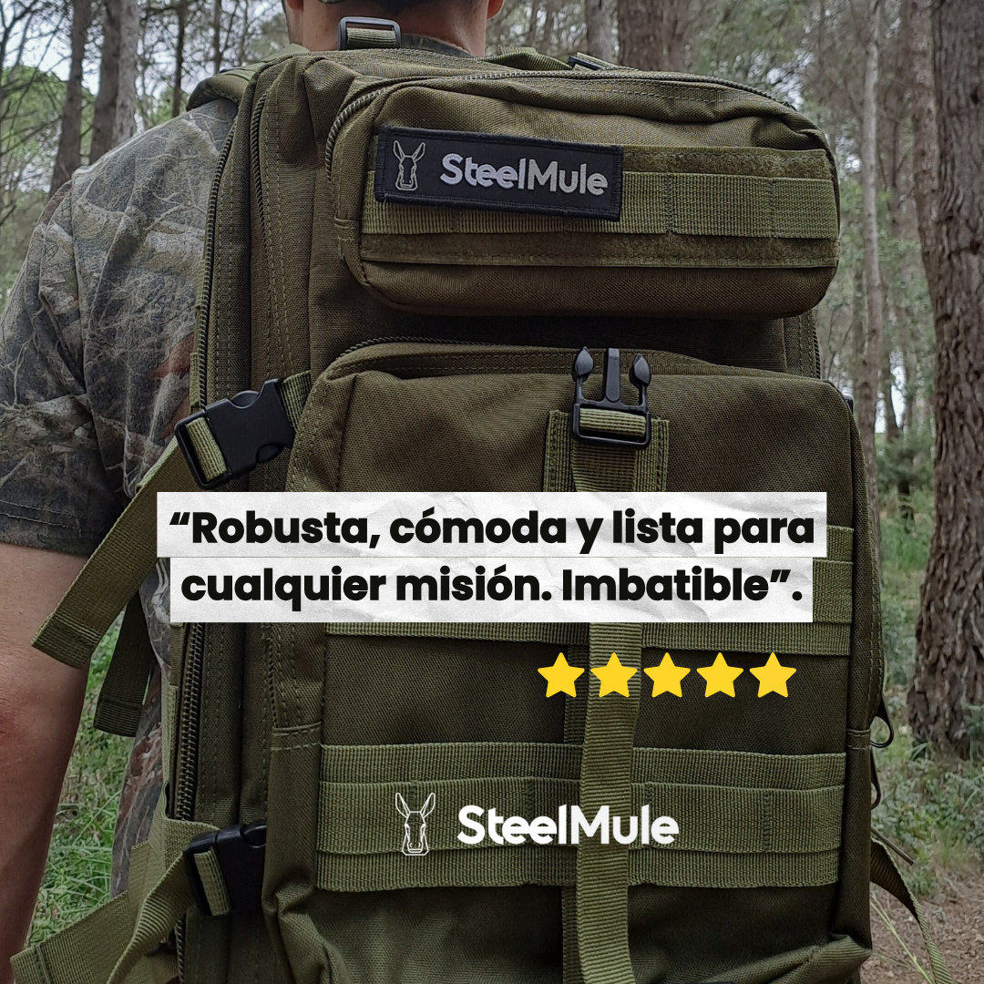 Mochila Táctica 38L Resistencia Para 8 días Verde Militar