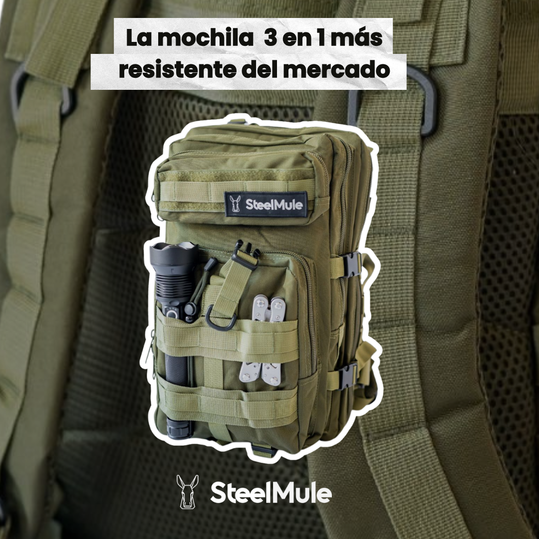 Mochila Táctica 38L Resistencia Para 8 días Verde Militar