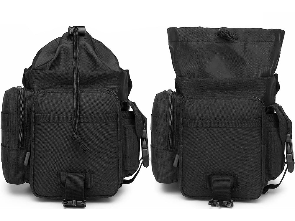 Bolso Riñonera de Pierna para Misiones y Oudoor Negro