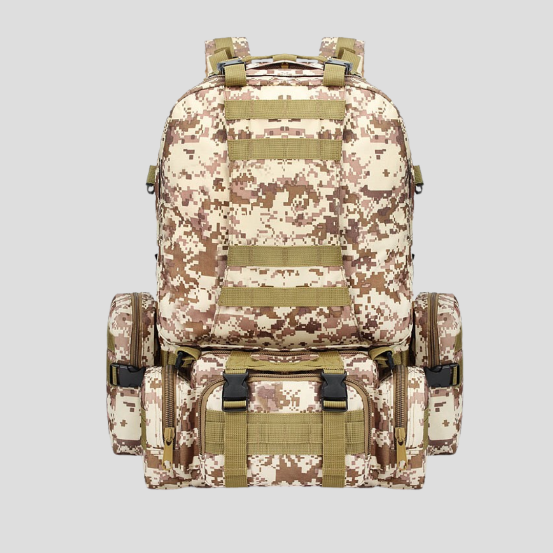 Mochila táctica militar 48,5L con pouches Marpat Desert
