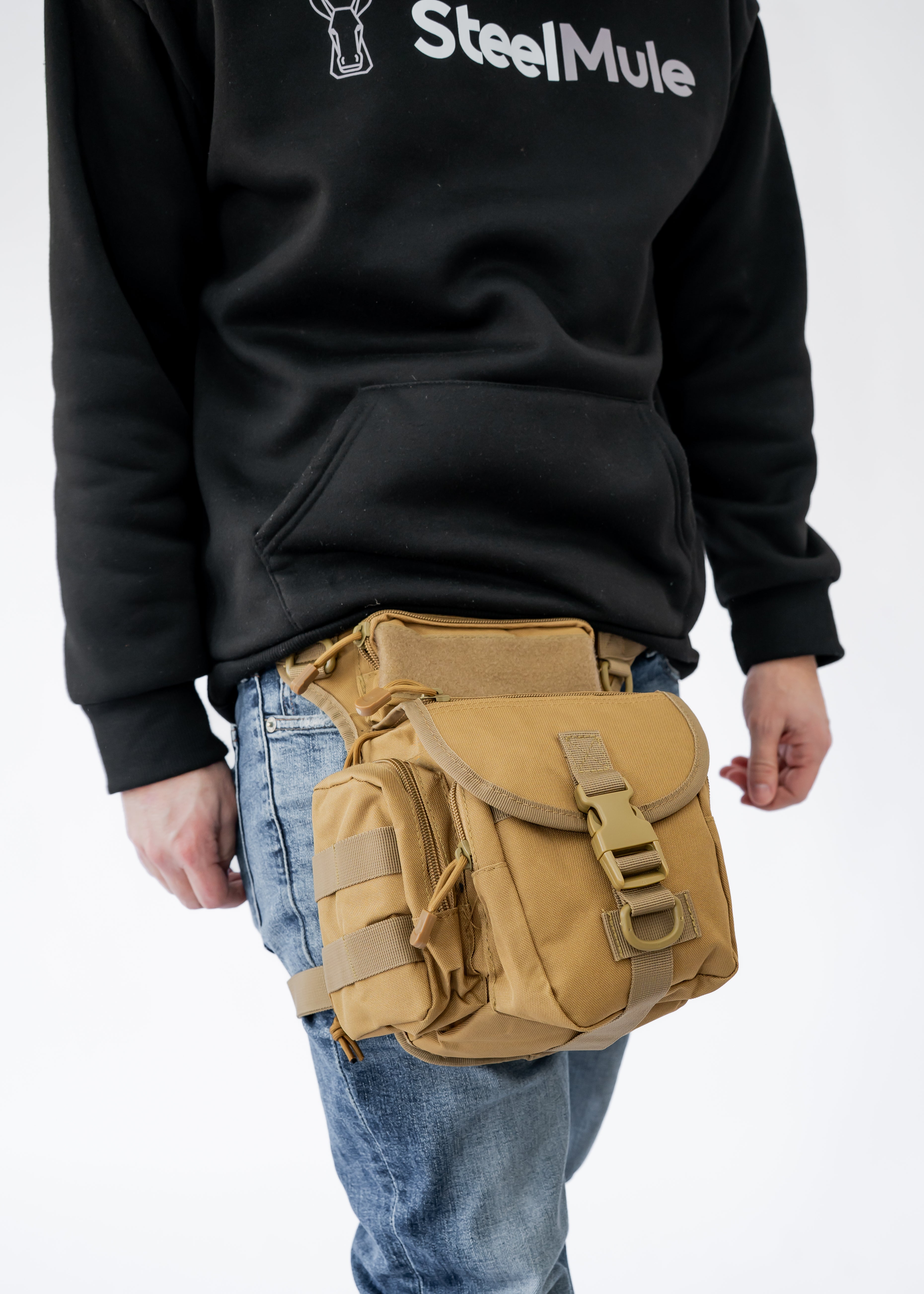 Bolso Riñonera de Pierna para Misiones y Outdoor Beige