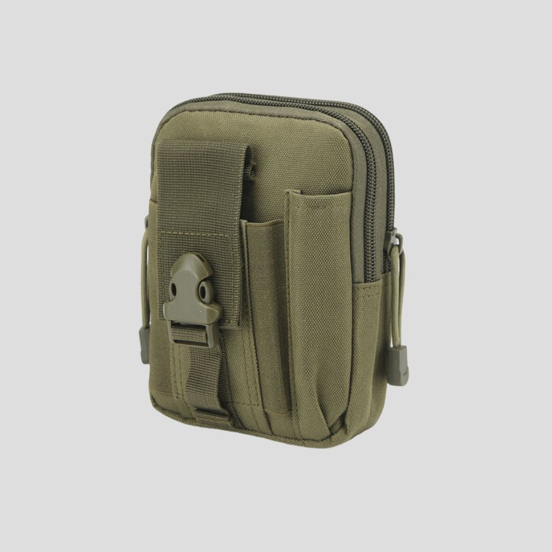 Bolsa Táctica Militar Pouch Molle Impermeable Verde Militar