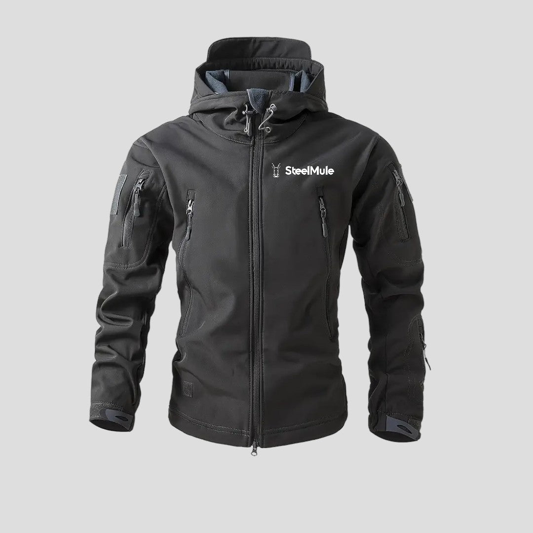 Chaqueta Táctica Softshell Impermeable Gris