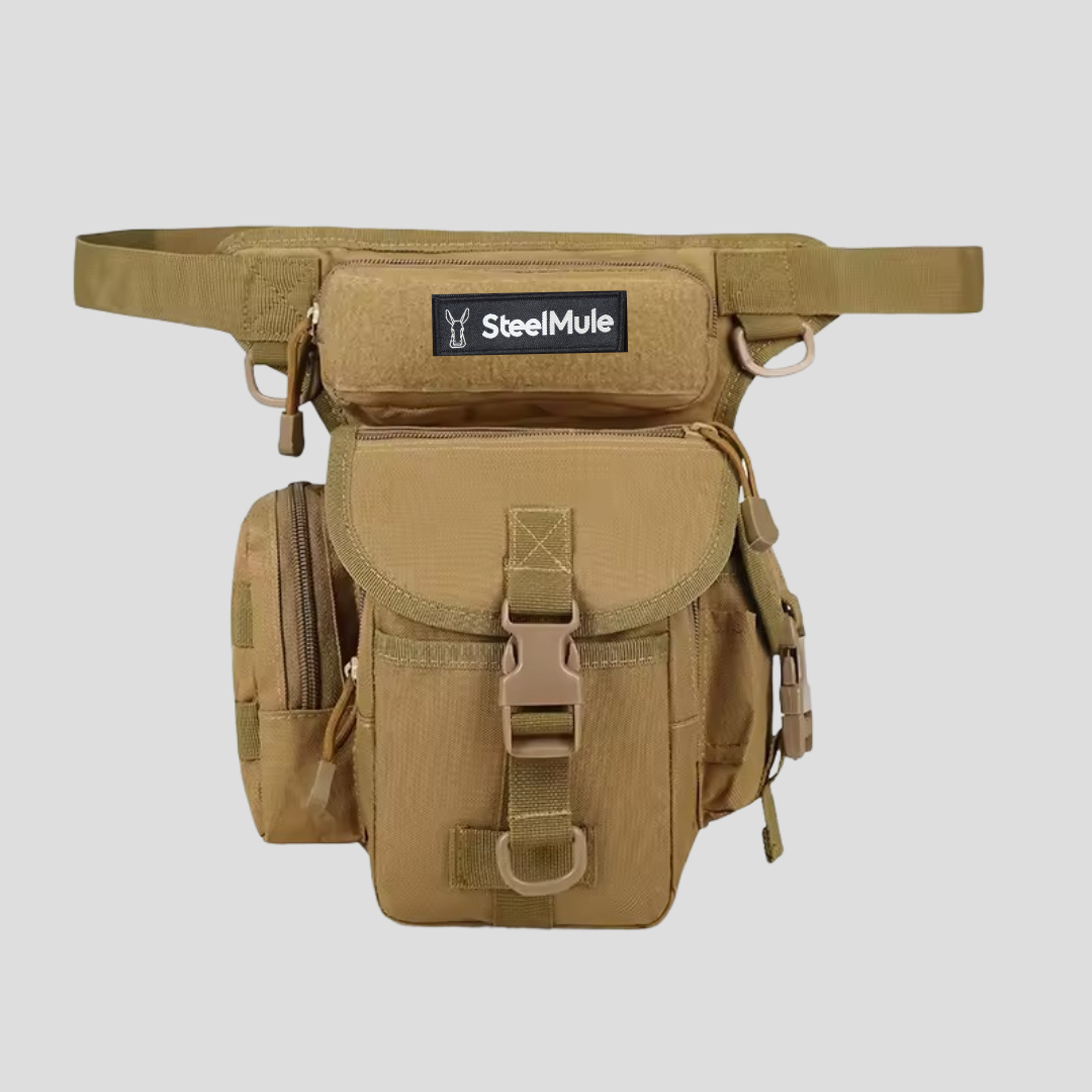 Bolso Riñonera de Pierna para Misiones y Outdoor Beige