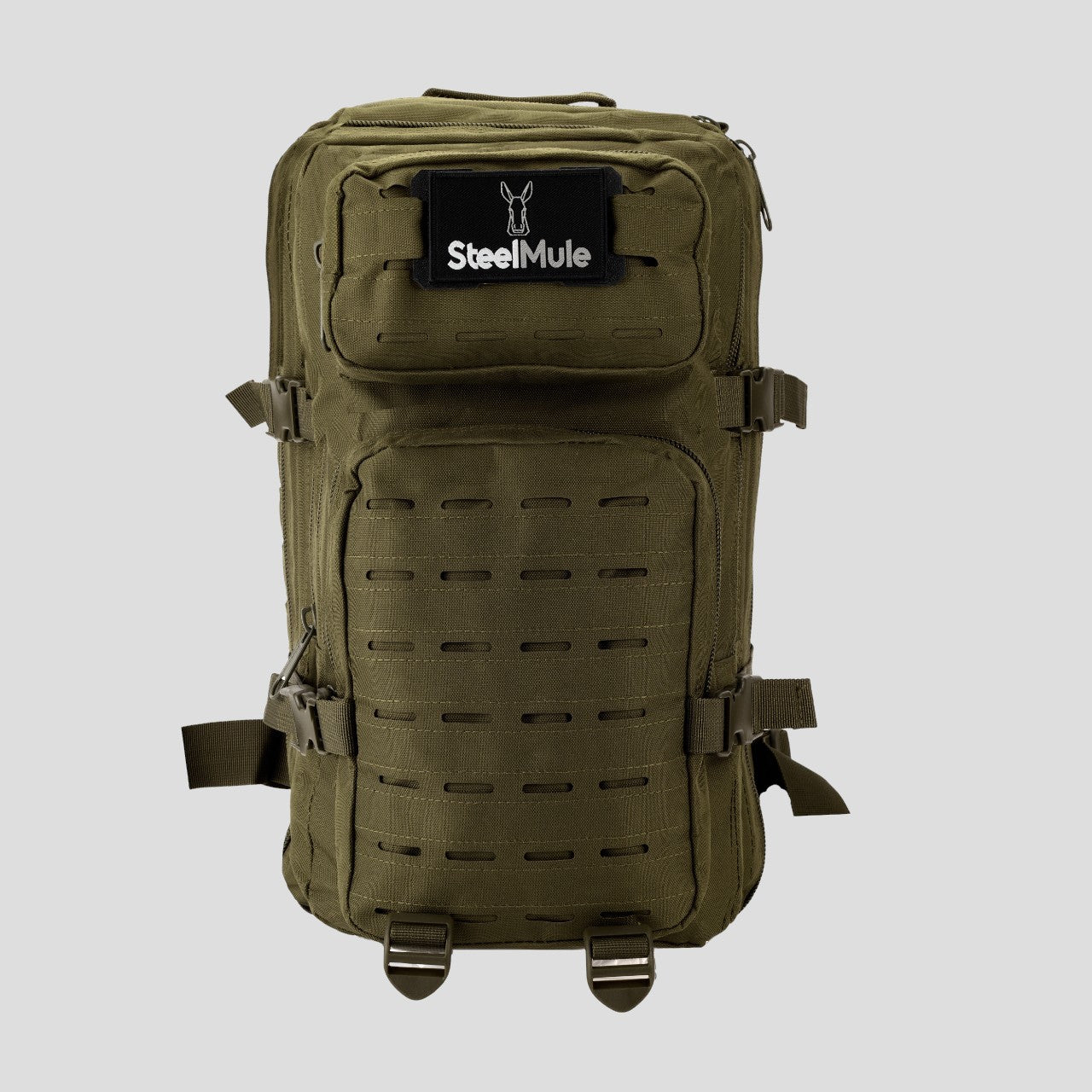 Mochila táctica 28L MOLLE compartimentos para 2 días Verde Militar