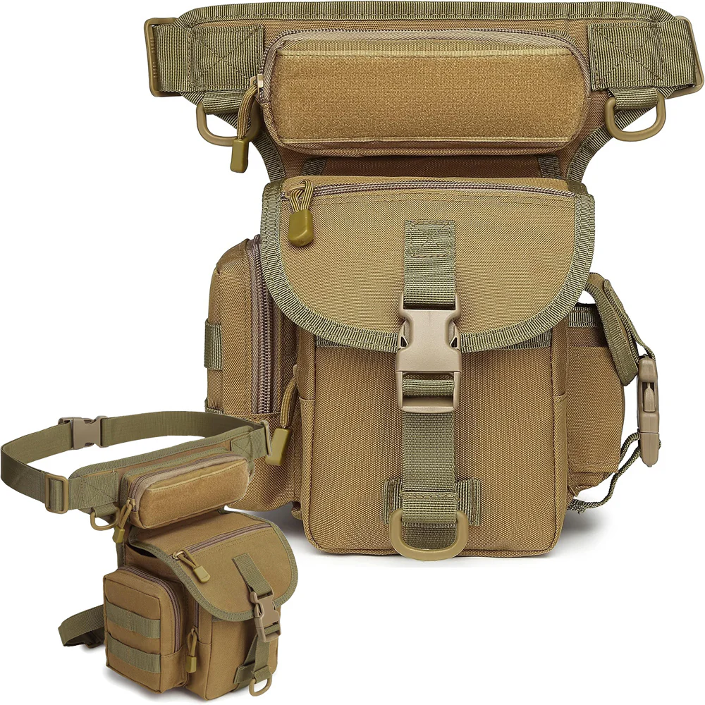 Bolso Riñonera de Pierna para Misiones y Outdoor Beige