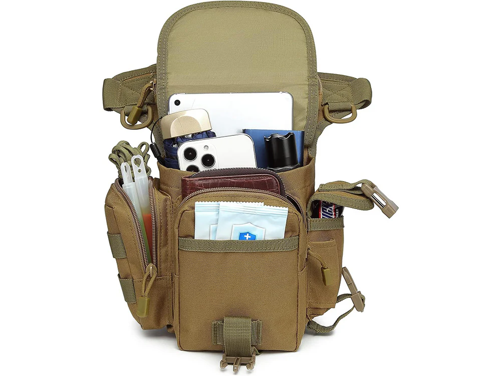 Bolso Riñonera de Pierna para Misiones y Outdoor Beige